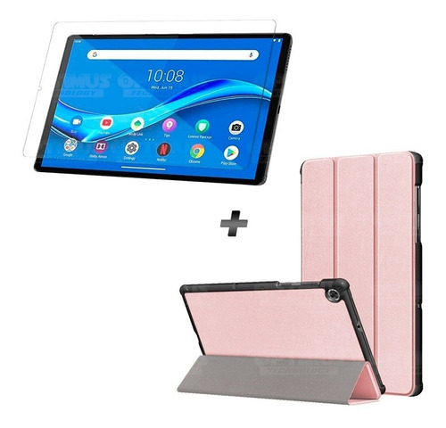 Combo Vidrio Y Estuche Tablet Para Lenovo M10 Plus Tb-x606f