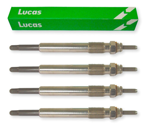 Kit X4 Bujia Precalentamiento Lucas Peugeot 206 307 2.0 Hdi