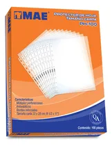 Comprar 100 Protectores Hojas Mae Tamaño Carta Transparentes Carpeta