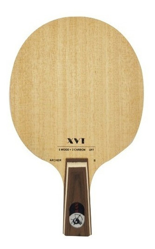 Raquete de ping pong XVT Carbono preta/vermelha CS (Chinês)