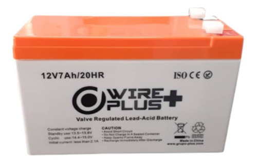 Bateria 12v-7amp Para  Lamparas De Emergencia Wireplus