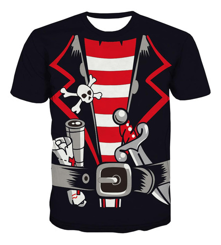 Kyku Pirate Accessories Novedad Pirates Shirt Hombre Crucer