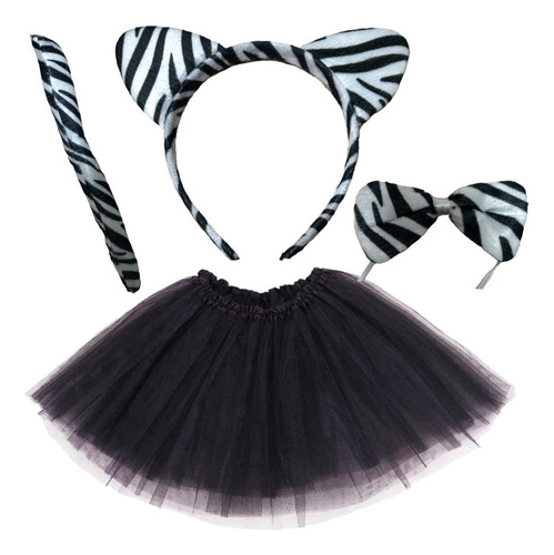 Disfraz De Animal Zebra Con Tutu