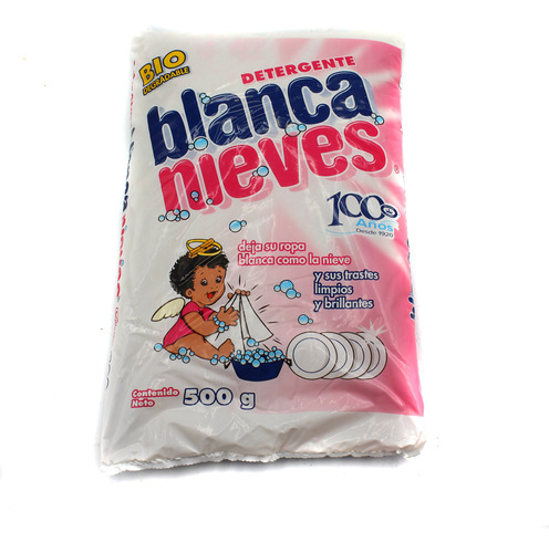 Jabon Blanca Nieves Polvo 500g-20pzs