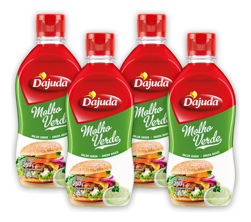 4un Maionese Verde Dajuda 250g Salpicão Salada De Batatas