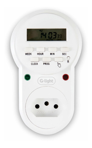 Timer Digital Branco 10a Autovolt - 153.02.0001-0 G-light