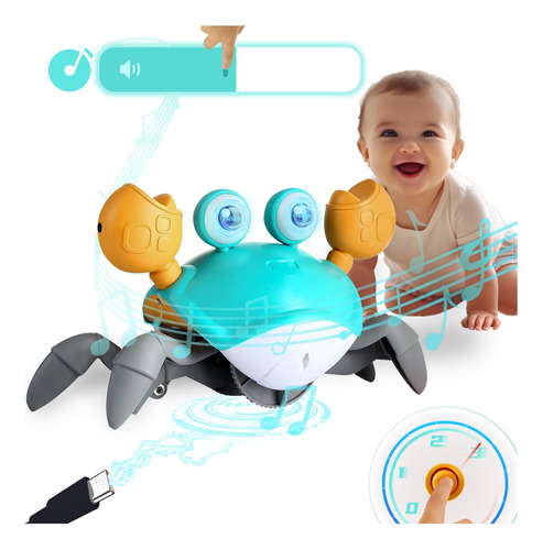 Tfs Top·fans Crawling Crab Toy 2.0-2024 Baby Boy Tummy Time