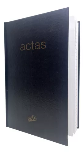LIBRO DE ACTAS 200 pgs SUPERIOR 21.5 x 28.5 cms
