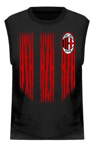 Musculosa Algodón Ac Milan Italia Club Fútbol