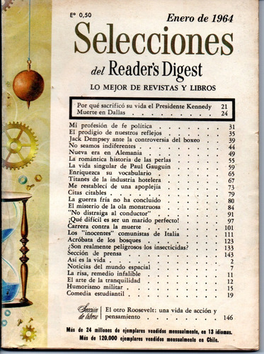 Selecciones Del Reader´s Digest Nº278 Enero 1964