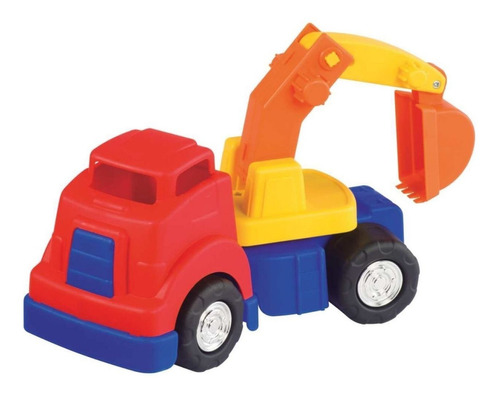 Caminhão Escavadeira Carrinho Brinquedo Coleção Mercotruck Cor Colorido