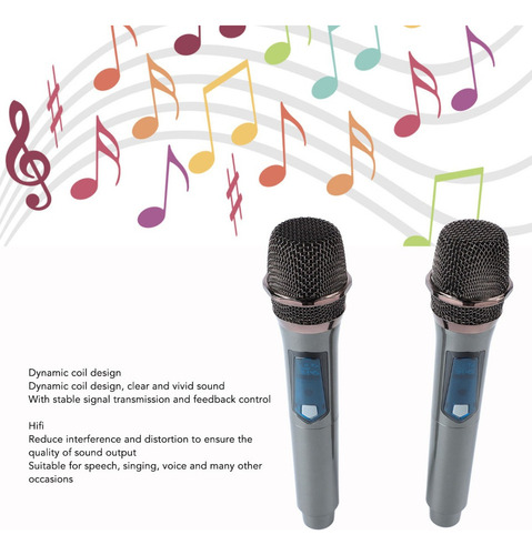 . Universal Micrófono Inalámbrico Profesional Karaoke Kit
