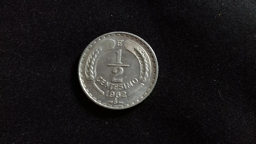 Moneda Chile 1962 Medio Centésimo Aluminio  E01