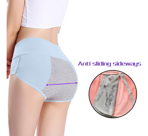 Calzoncillos Lisos A La Moda Para Mujer, Cómodos, De Algodón
