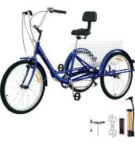 Comprar Vevor Triciclo Adultos 7 Velocidades Bicicleta 26 PuLG Cesta