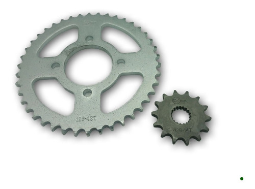 Imagen 2 de 3 de Kit Corona Pinon 1442t Gn25 En125 Moto