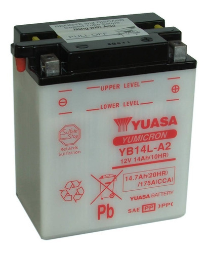Bateria Motos Yuasa Yb14l-a2 12v 14ah Vzh Srl