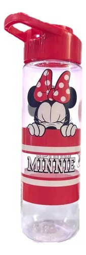 Garrafa Squeeze Disney Minnie Mouse 700 Ml Tampa Vermelha
