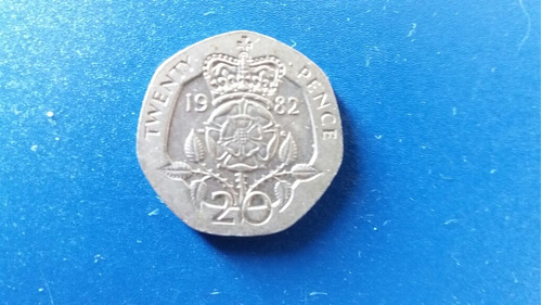 Moneda Gran Bretaña  20 Pence 1982 ( X161-162