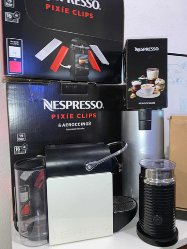Cafetera Nesspreso Pixie Clips Con Aeroccino3