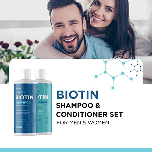 Set De Champú Y Acondicionador Voluminizador De Biotina Con