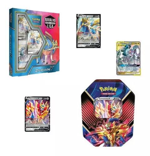 Carta Pokémon Kit Zacian-v & Zamazenta-v + Brinde - Copag em Promoção na  Americanas