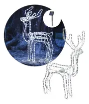 Comprar Reno Navidad Blanco Reno Navideños Eoland Renos De Navidad Luces Led Solar Navidad Adornos Decoración Adornos Navidadeños Decoraciones