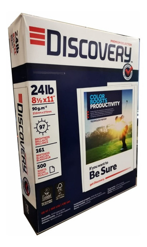Paquete Papel Discovery 90 Grs Calidad 97% Blancura