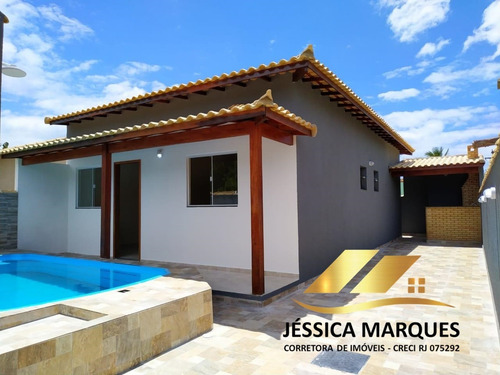 Imagem 1 de 13 de 106|jmc - Casa 2 Quartos, Área Gourmet E Piscina Em Unamar