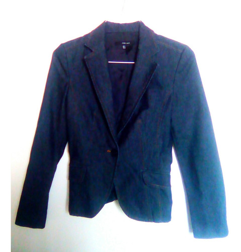 Blazer Chaqueta Jean Zara Talla S/26 Un Solo Botón Dama