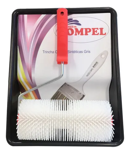 Kit Pintura Rolo Fura Bolha 23cm/10cmalt.+ Suporte E Bandeja Menor preço em Kit Pintura Rolo Fura Bolha 23cm/10cmalt.+ Suporte E Bandeja