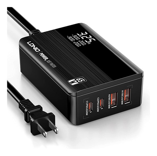 Cargador Usb C, Estación De Carga Ldnio 65w 4-port Usb C Con