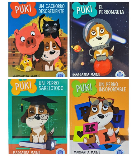 Lote X 4 Libros Infantiles Puki - Margarita Maine