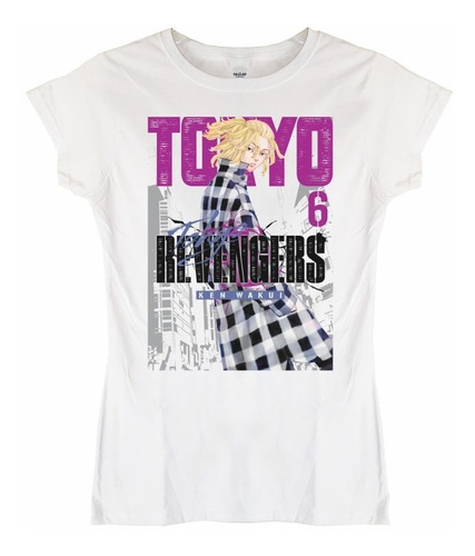 Polera Mujer Tokyo Revengers Mikey Poster Anime Poleradicto