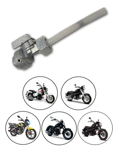 Llave De Gasolina Moto Italika Tc-200 Blanca 2016-2018 Rmb