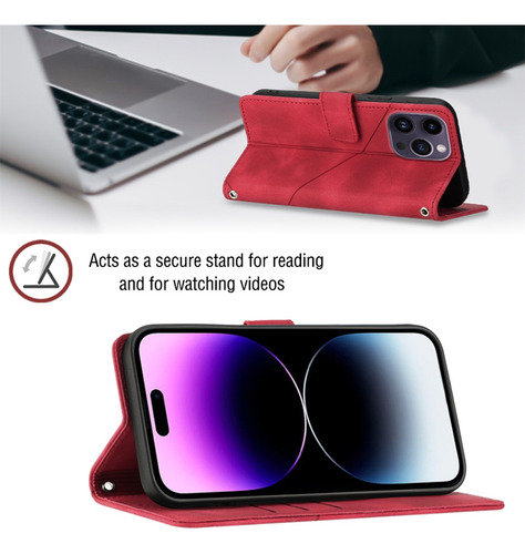 Funda Tipo Cartera Multifuncional De La Serie Umidigi Con Puntales Ajustables Y Correa De Hombro Desmontable, Ranuras Para Tarjetas