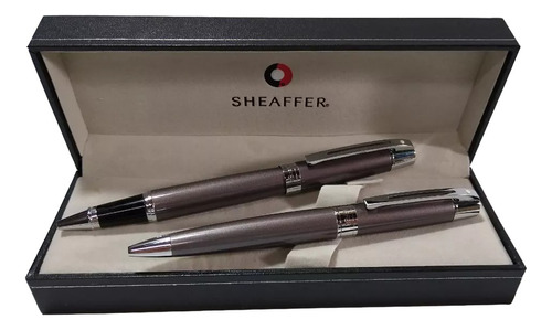 Juego Bolígrafo Y Roller Sheaffer 300 Metallic Grey