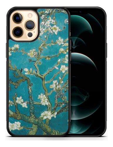 Funda Protectora Para iPhone Almendros Van Gogh Tpu Case 