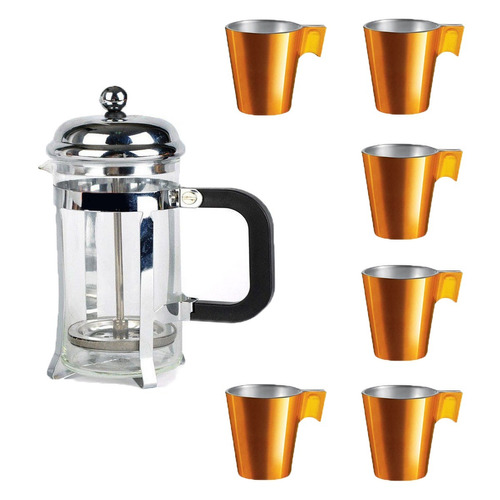 Cafetera Embolo 600ml French Press 6 Jarrito Luminarc Flashy