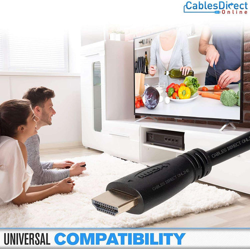 Cables Cable Hdmi Directo En Línea De 15 Pies Negro 4k Hdr Y