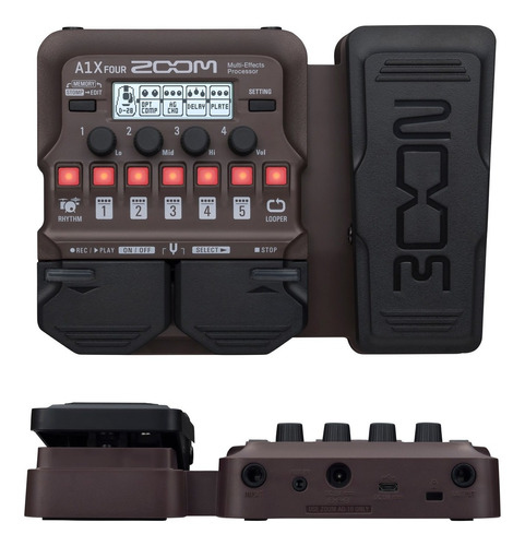 Pedalera Zoom A1x-four Para Acusticas +envio Rocker Music