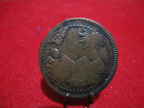 Moneda República .de Perú Un Cuarto De Peso 1823