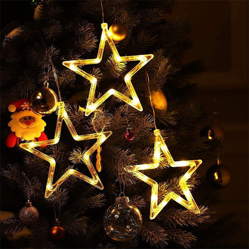 Lanternas Decorativas Com Luzes De Estrela Para Janela
