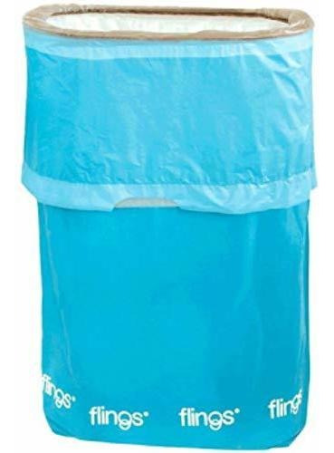 Papelera Emergente Caribbean Blue Flings, 22 X 15 X 1