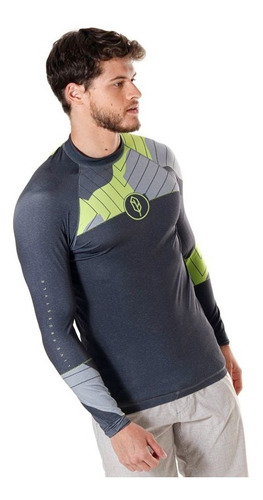 Imagem 3 de 4 de Camiseta De Lycra Pena Com 50 Fps Proteção Solar Wave