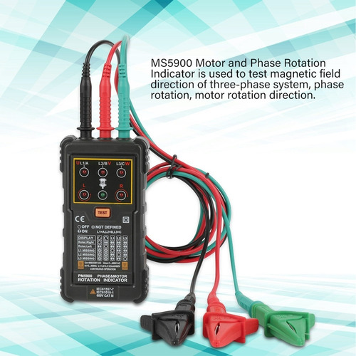Motor Trifásico Portátil De Mano Peakmeter Pm5900