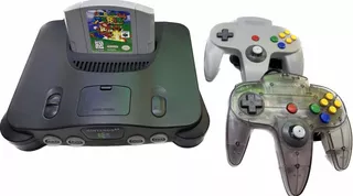 Consola Nintendo 64 Gris | 2 Control Original + Mario 64