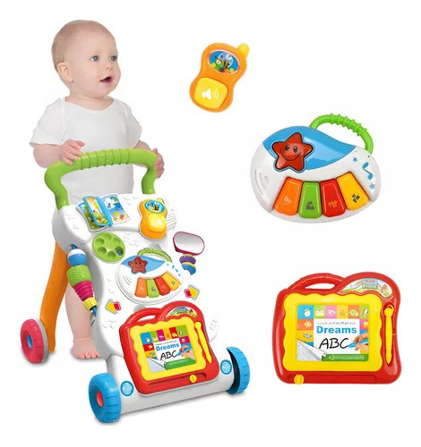  Andador Caminador   Musical Carrito Didactico Arrastre Bebé