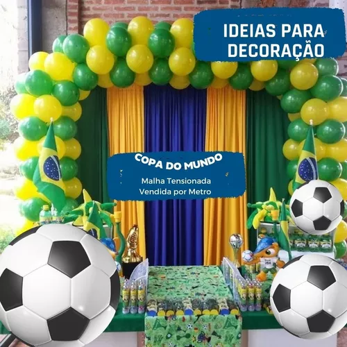 Decoracao Copa Do Mundo Tnt 1,40m 40g Xadrez Brasil - RL-25MTS