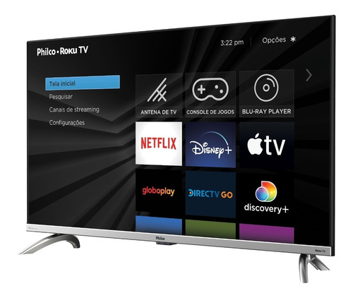 Smart Tv 32'' Ptv32g7pr2csblh Roku Led Philco Bivolt